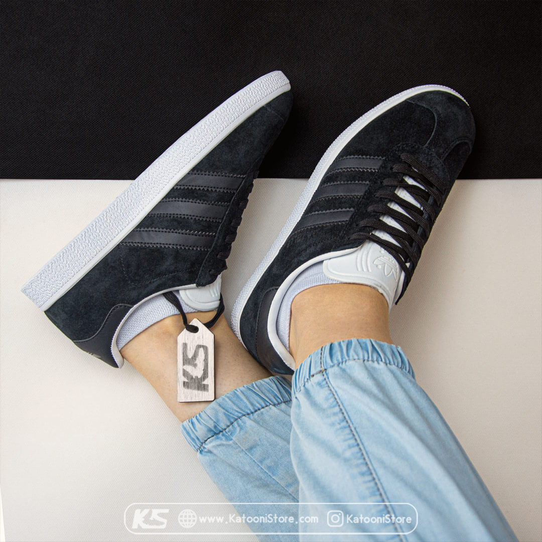 کفش اسپرت و کتونی آدیداس گزل مشکی سفید - Adidas Gazelle Black White