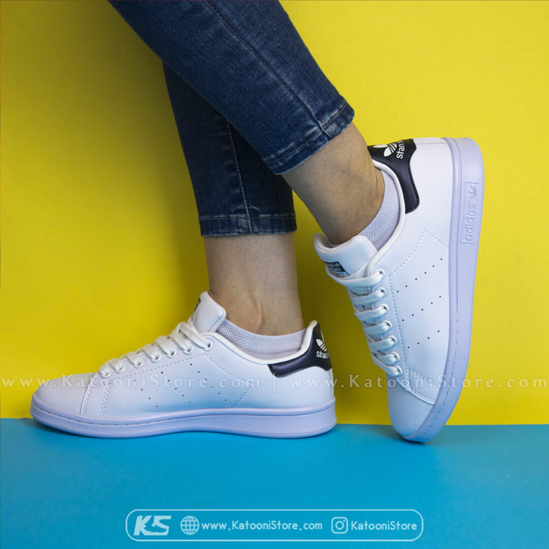 کفش اسپرت و کتونی آدیداس استن اسمیت ( سفید سرمه ای ) - Adidas Stan Smith ( White Dark Blue )